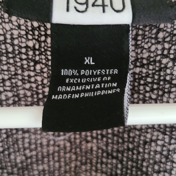 Womens, Black, Tie up, Cardigan XL - Picture 2 of 2